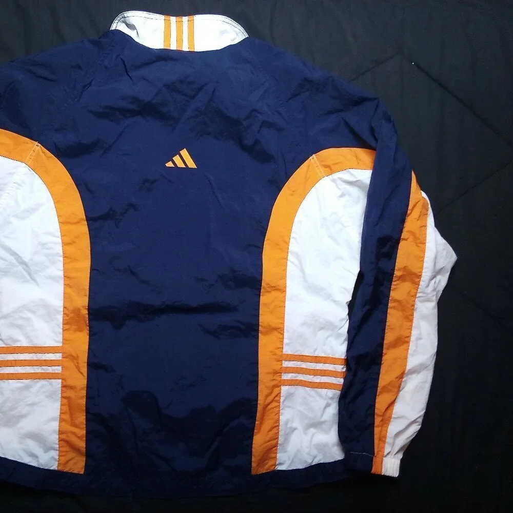 Vintage 90s Adidas Color Block Windbreaker Jacket